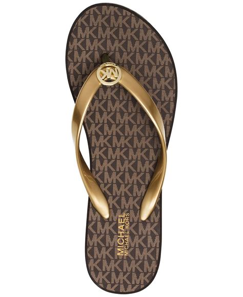 michael kors flip flops amazon|michael kors bedford flip flops.